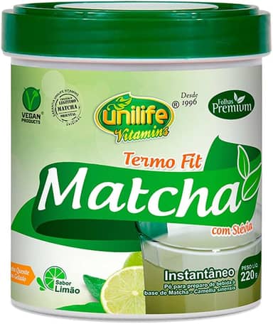 Matcha Termo Fit - Chá instantâneo - Sabor limão