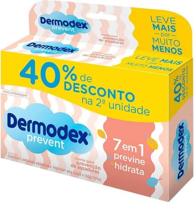Dermodex Prevent Kit Pomada para Prevenção de Assaduras - 120g (2x60g)