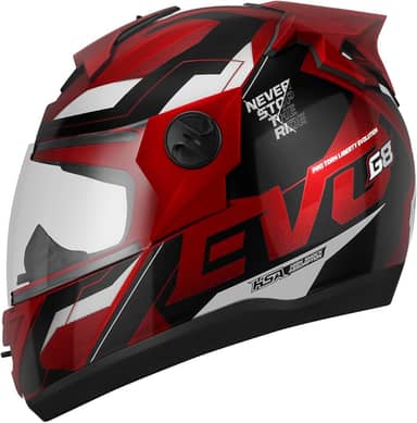 CAPACETE FECHADO PRO TORK EVOLUTION 788 G8 EVO BRILHANTE VERMELHO TAM. 58