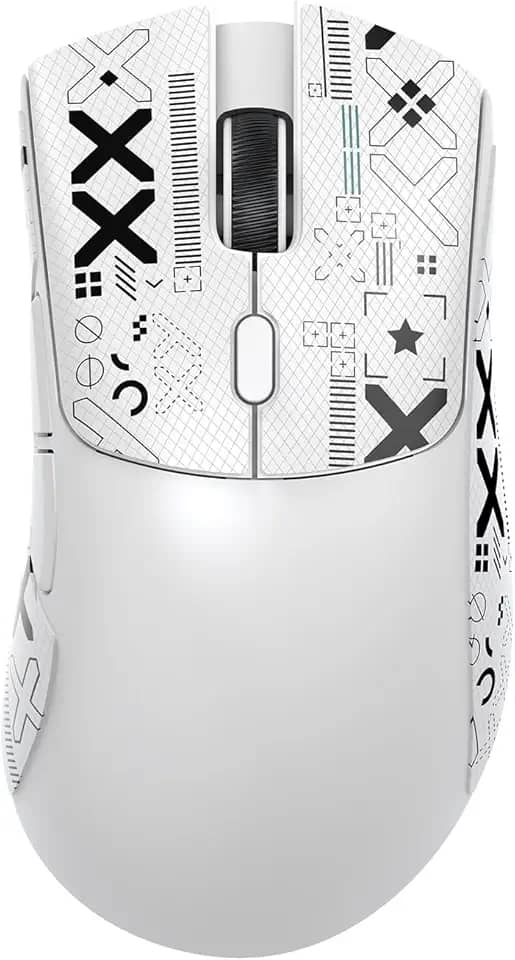 Mouse ATTACK SHARK R1 59g SUPERLIGHT, sensor para jogos PixArt PAW3311, mouse para jogos sem fio/com fio BT/2.4G, 6 DPIs ajustáveis ​​até 18.000, bateria de 65 horas