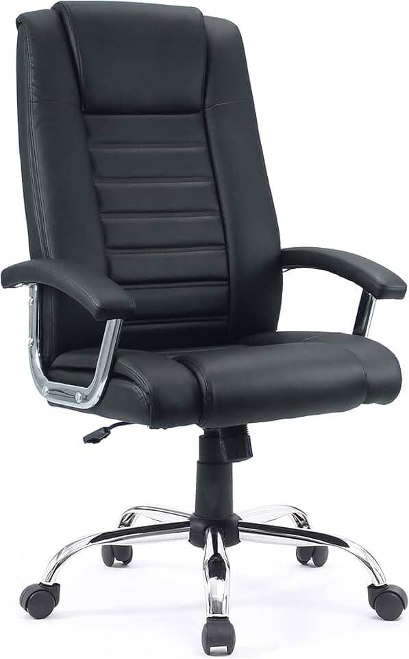 Cadeira de Escritório Presidente Ergonômica PU Duoffice Carrara DU501