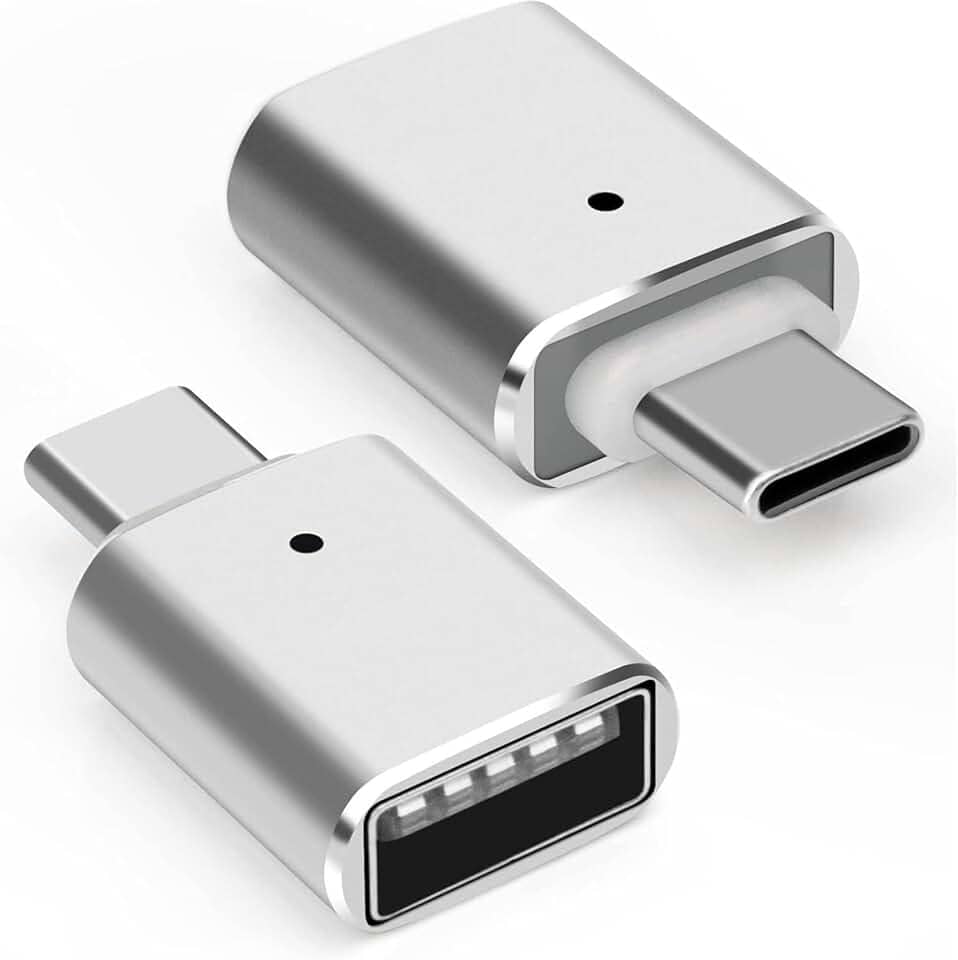 ALENKO Adaptador USB Tipo C para USB 3.0 OTG com LED Compatível com Pen Drive Teclado Mouse HD Externo Ideal para Android Tipo C Tablet Celular e Notebook