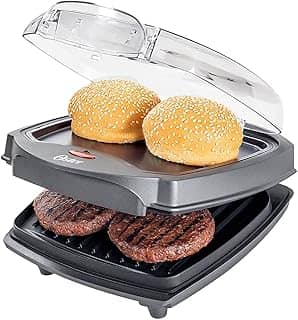 Grill Elétrico Oster Burguer 2 em 1 com Estufa, 220V, 1000W, OGRL500