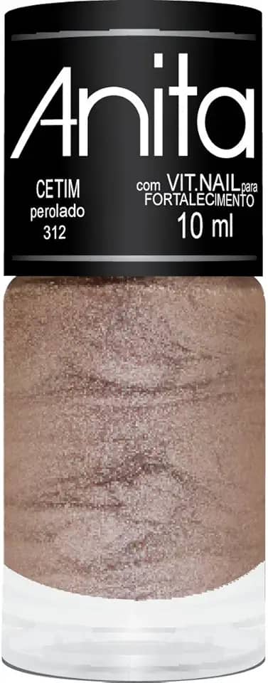 FUAUFAS Esmalte Cetim Anita Cosméticos Rosê Metálico