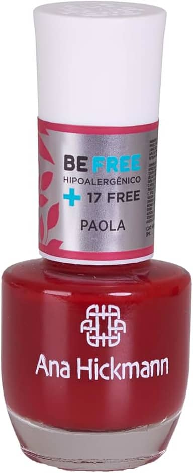 Esmalte Hipoalergênico Ana Hickmann 9ml - Coleção Be Free Paola - Secagem Rápida, Longa Duração, Alta Pigmentação