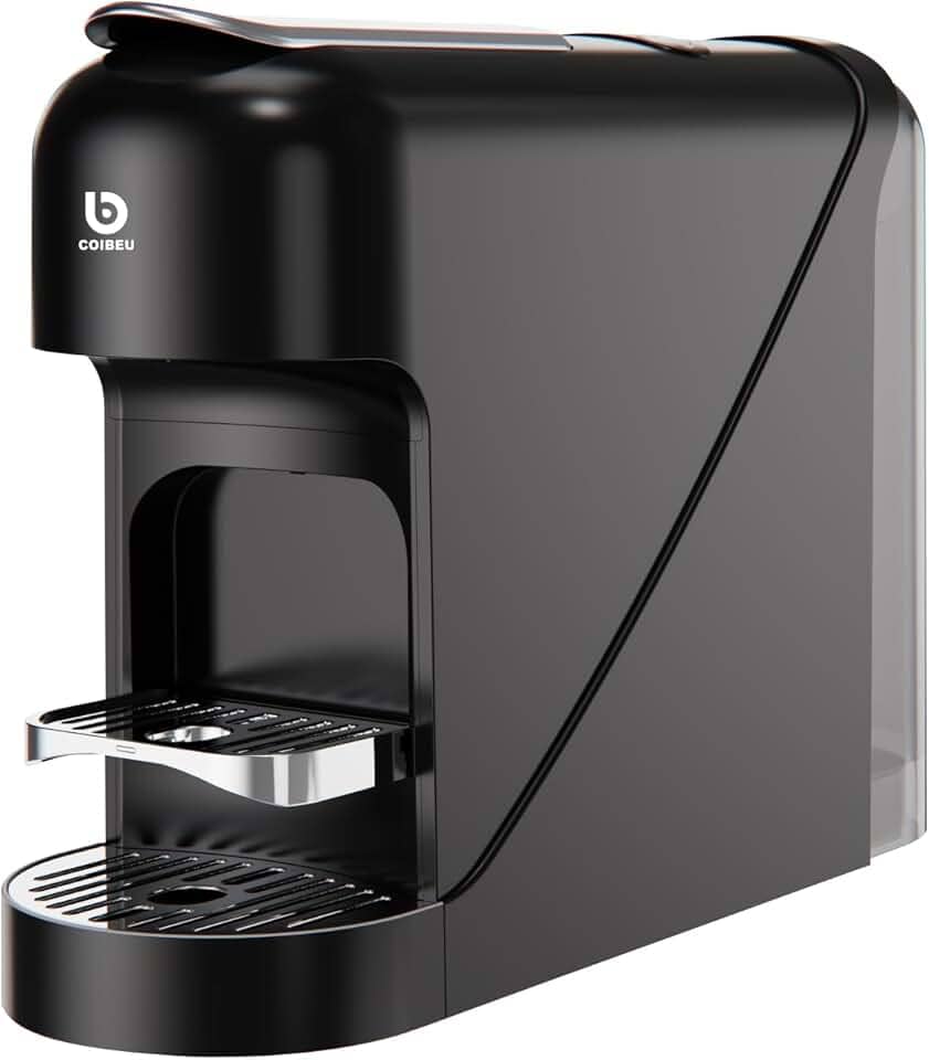 Cafeteira Eletrica Capsula, Maquina de Cafe, 127V, 20 Bar, 1300W, Reservatório 900 ml, 2 Programas Espresso/Longo, Aquecimento Rápido 40 s, Desligamento Automático – Compacta para Cozinha e Escritório
