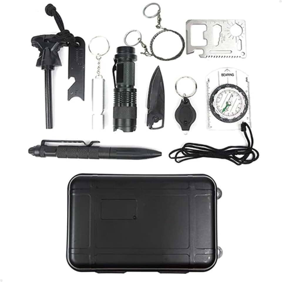 Kit de Sobrevivência Completo Lorben Tático Emergência Defesa Pessoal Viagem Camping Acampamento-GT6367