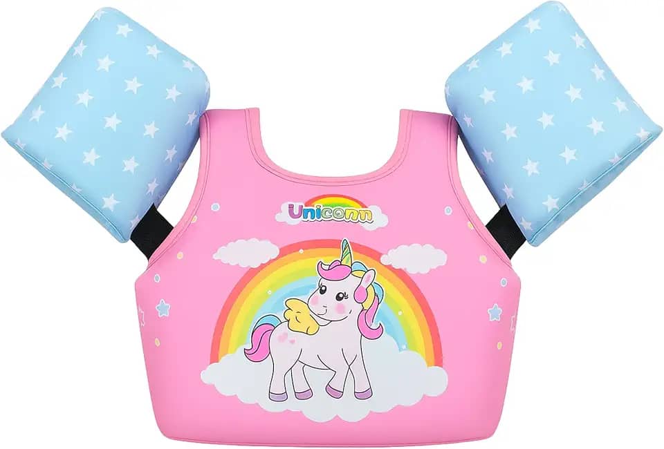 Boia Infantil Tipo Colete (Flutuador) Não Fura, Ajustável, Não-Inflável