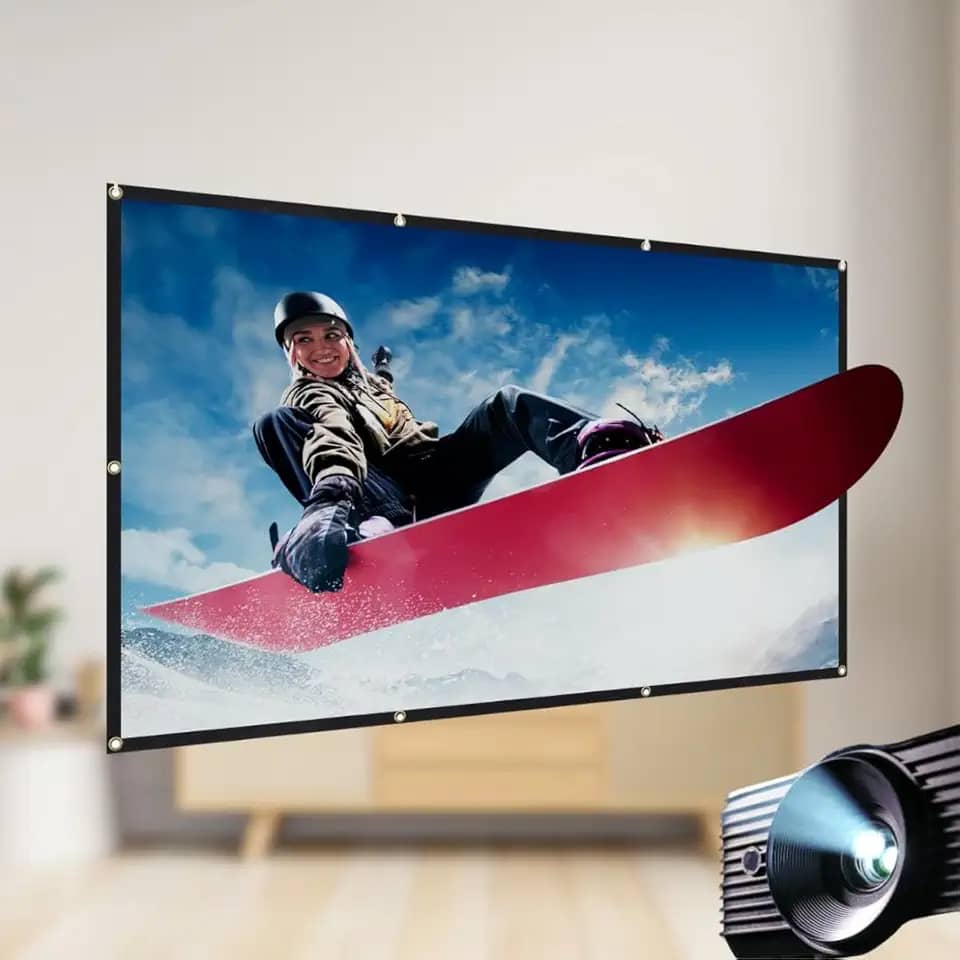 Tela De Projeção 100 Polegadas Imagem Gigante Cinema Em Casa