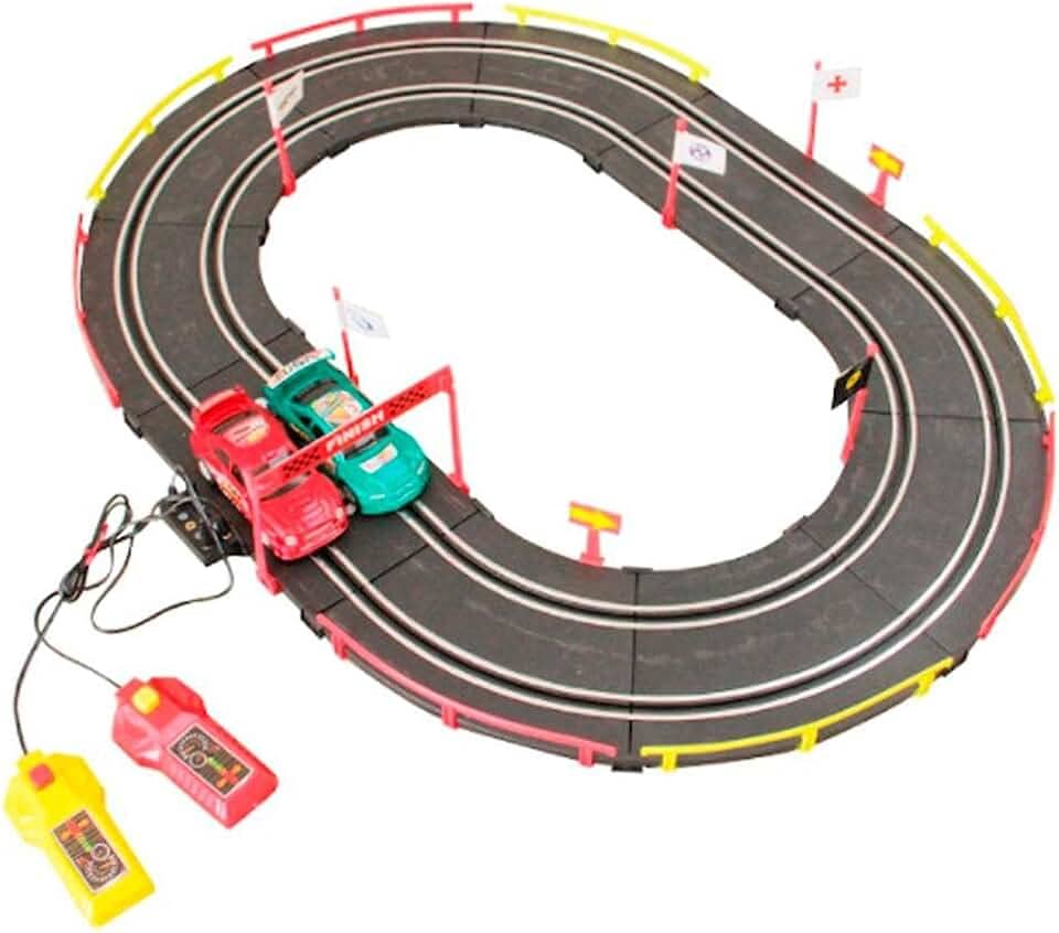 Autorama Elétrico De Corrida 50 Peças 1 Formatos 1.80 Metros