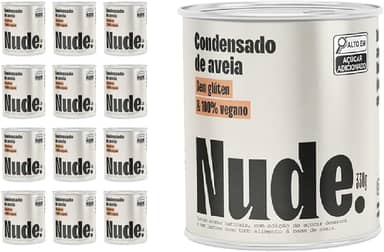 Pack Nude Leite Condensado de Aveia Sem Glúten 330g - Caixa 12 Unidades