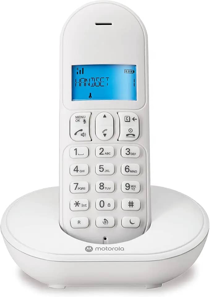 TELEFONE SEM FIO COM IDENTIFICADOR DE CHAMADAS E VIVA VOZ MT150W BRANCO – MOTOROLA