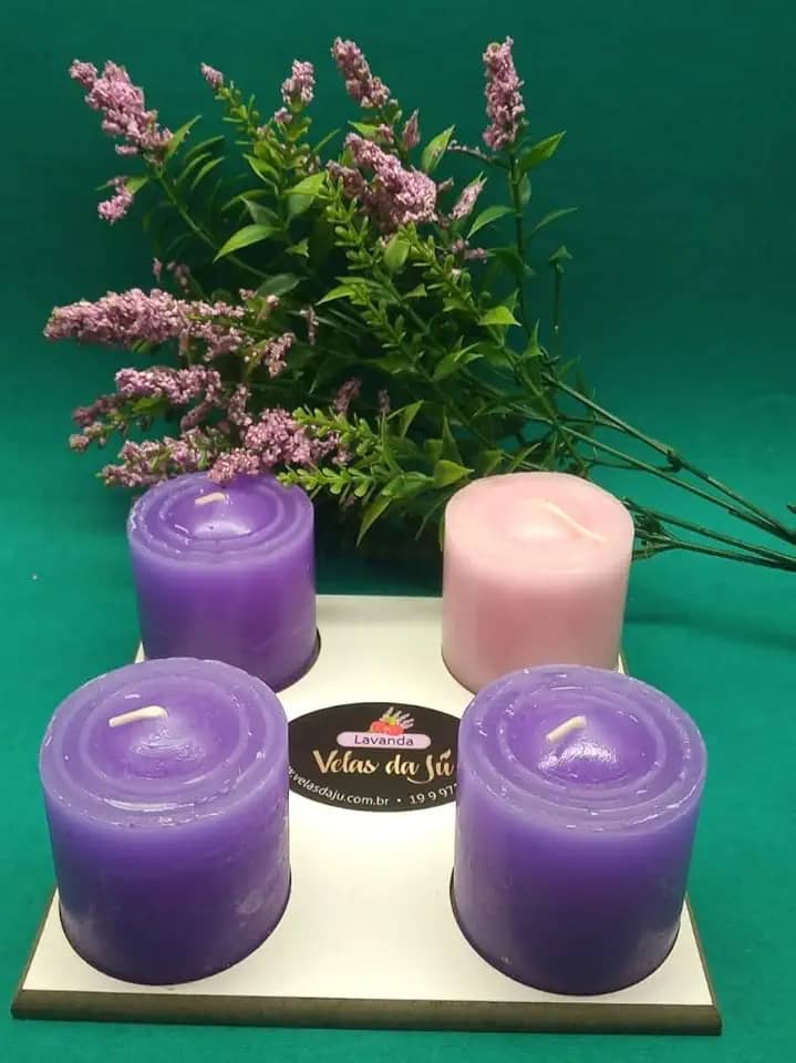 Vela Natalina Advento Da Família Kit Com 4 - Velas Aromática