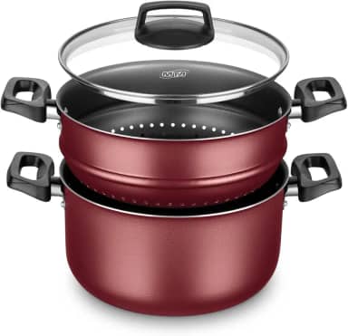 Cozivapor Panela de Cozimento A Vapor Antiaderente Cereja, MTA