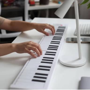 Piano Dobrável De 61 Teclas, Teclado Elétrico Portátil Com Teclas De Tamanho Completo, Gravação, Reprodução, Para Iniciantes, Estudantes, Profissionais