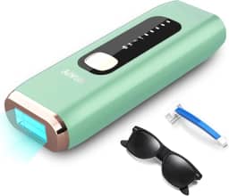 MEUKPE Dispositivo de Depilação a Laser IPL para Mulheres e Homens em Casa, 999.900 Flashes Permanentes para Tratamento Facial, Pernas, Braços, Linha de Biquíni, Corpo Inteiro