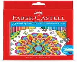 Lapis de cor, Faber-Castell, Ecolápis 72 cores,Multicor