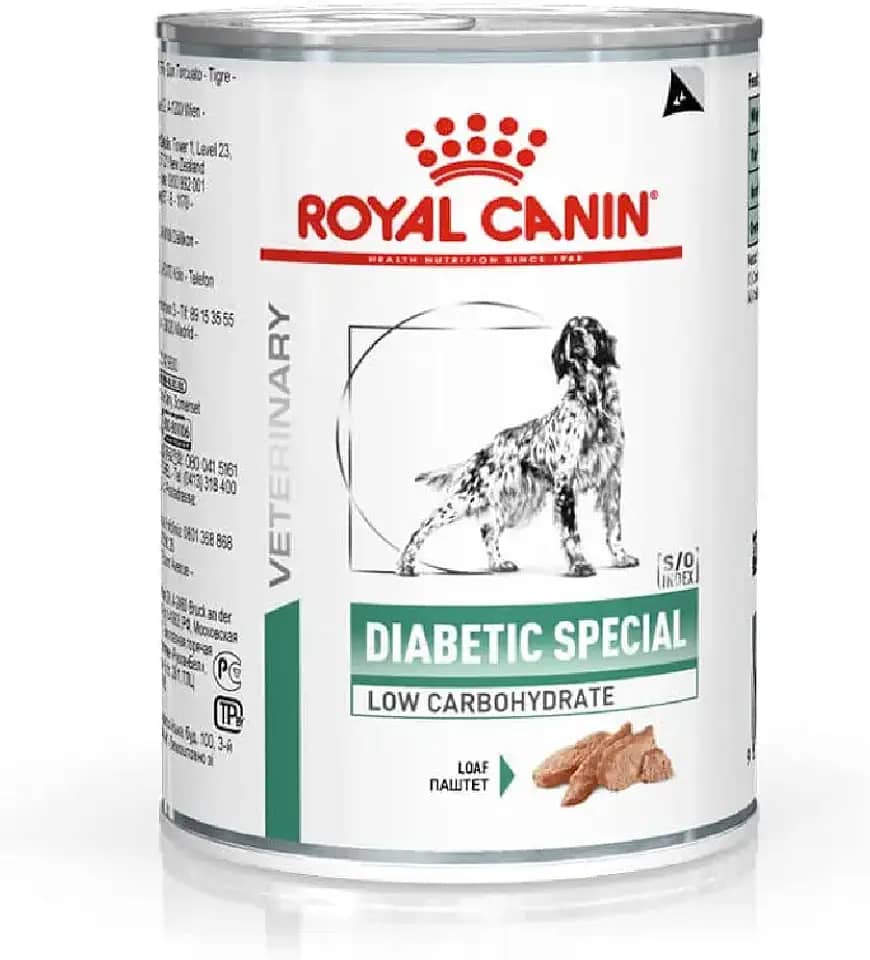 Ração Royal Canin Lata Canine Veterinary Diet Diabetic Especial Low Carbohidrat Wet 410G Royal Canin Adulto