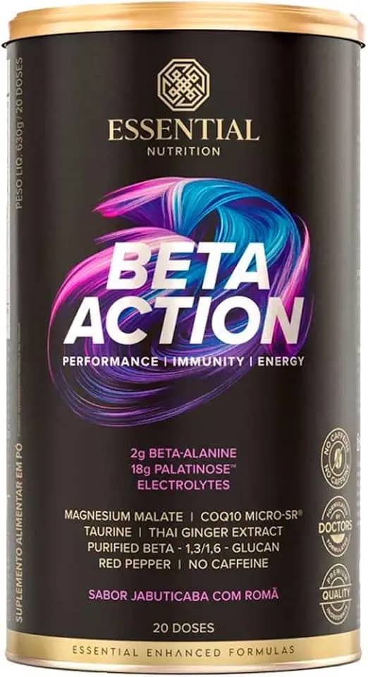 Beta Action Essential Nutrition - Jabuticaba com Romã - 630g - Pre Treino sem cafeína