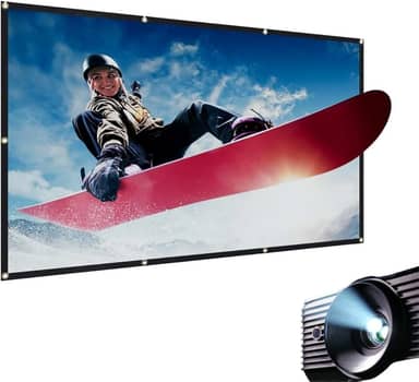 Tela De Projeção 120 Polegadas Datashow Projetor Imagem Gigante Cinema Em Casa