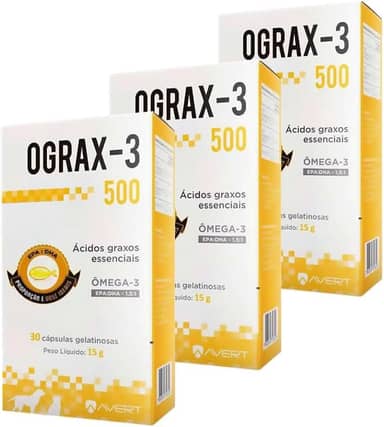 Ograx 500 Suplemento Ômega 3 Avert 30 Cap. 03 Unid.