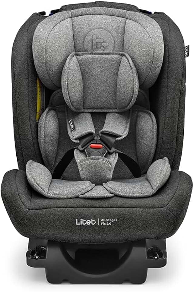 Cadeira para Auto 0-36Kg Isofix Litet All Stages Fix 2.0 Preta e Cinza - BB452