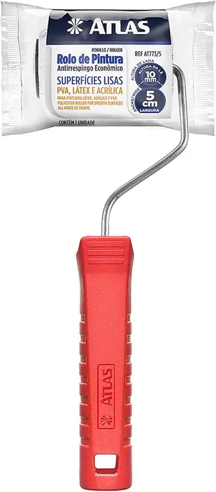 Atlas - Rolo de Pintura Antirespingo Lã Sintetica 9CM