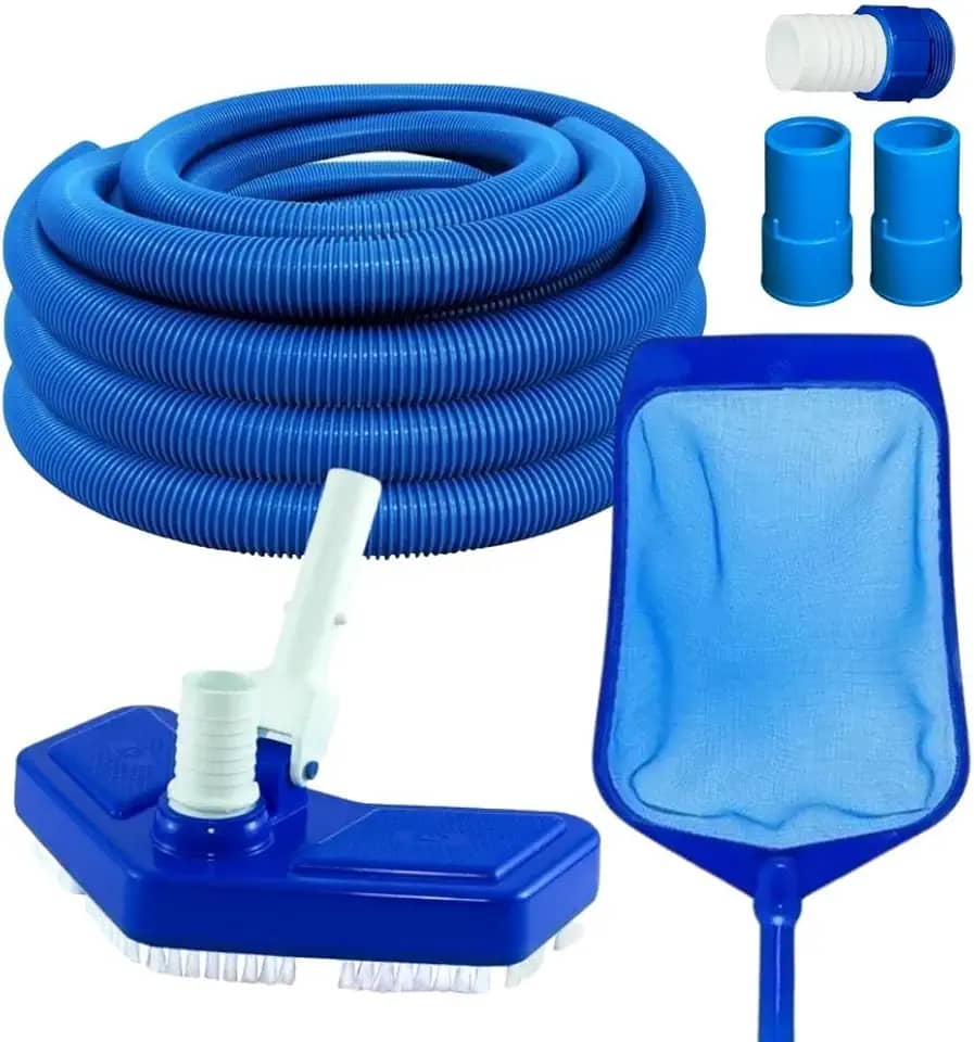 Kit Completo Manutenção e Limpeza para Piscinas de Fibra, Vinil e Alvenaria uso Universal