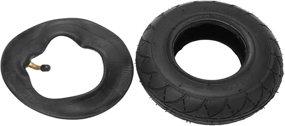 200 X 50 Pneu Pneumático de Scooter Elétrico, Pneu de Substituição de Borracha Com Tubo Interno para Dias de Neve e Chuva