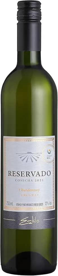 Estilo Reservado Vinho Fino Branco Chardonnay Meio Seco 750ml