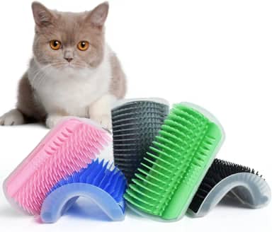 Escova Massageadora Cocadeira Tira Pelo Catnip Gato EL-P257