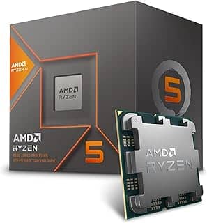 Processador AMD Ryzen 5 8600G Box (AM5/6 Cores/12 Threads/5.0GHz/22MB Cache/Wraith Stealth/Radeon 760M/AMD Ryzen AI)