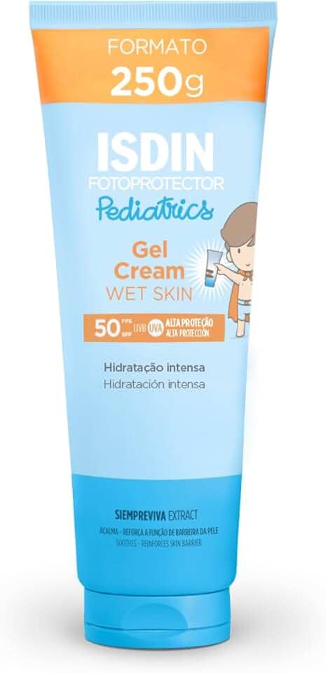 ISDIN Protetor Solar Corporal Infantil Gel Cream Pediatrics FPS 50-250g