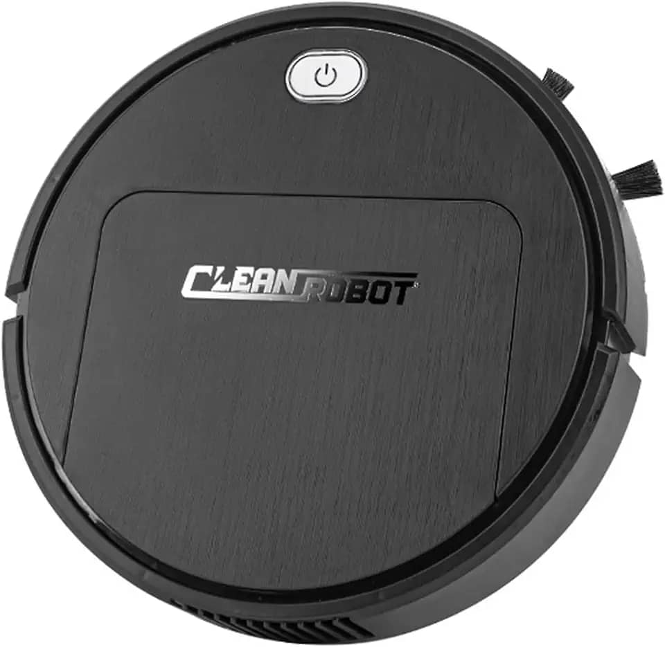 Aspirador Robô 3 em 1 com Potência de Aspiração para Cabelo Pet Sujeira Detritos Design Limpeza Silenciosa Controle Fáci