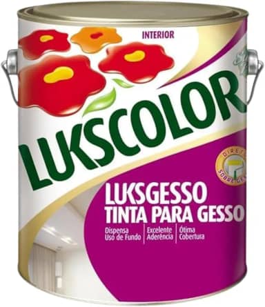 Tinta Para Gesso E Drywall Branca 3,6 Litros Lukscolor