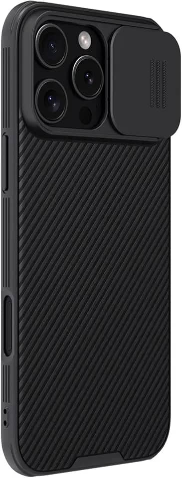 Nillkin Capa CamShield Pro Series projetada para Apple iPhone 16 Pro Max - preta