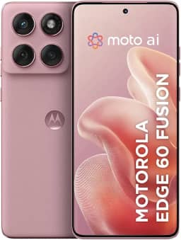 Smartphone Motorola Edge 60 Fusion 5G - 256GB 16GB (8GB RAM+8GB Ram Boost) 50MP Sony AI Camera IP68 NFC - Rosa