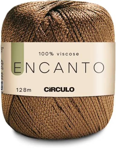Linha Fio Encanto Para Croche/Trico 128m Circulo 100% Viscose - Saibro