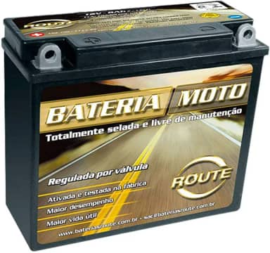 Bateria Route YTX8-BS Motos Honda NX 150/200, CBX 150 Aero, Strada, Sahara, XR200 e Yamaha Neo, TDM, XT 225
