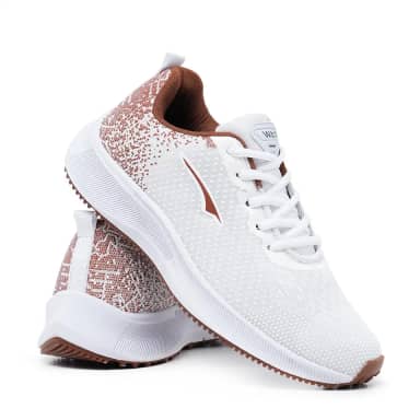 Tênis Feminino de Academia Caminhada Treino Corrida Leve Confortável Esportivo Branco