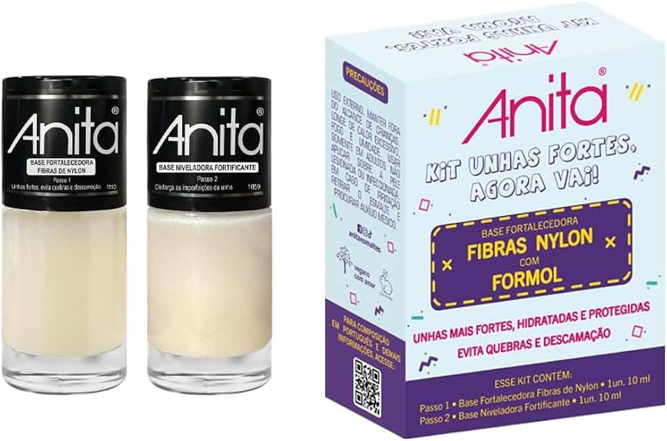Anita - Kit Esmalte Anita Trat 10Ml C/02 Unhas Fortes Agora Vai Model/Fort -1111