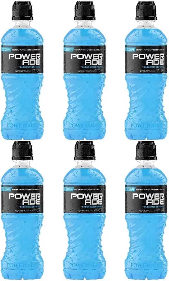Pack Isotônico Mix de Frutas Powerade Garrafa 500ml - 6 unidades