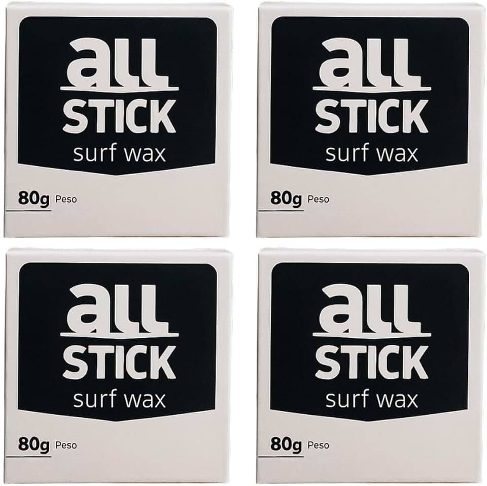 Parafina Surf All Stick 80g Parafina para prancha de surf, longboard, Skimboard, Funboard Kit com 4 und + raspador
