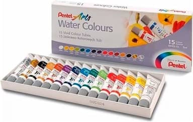 Pentel Tinta Aquarela 15 Cores WFRS-15