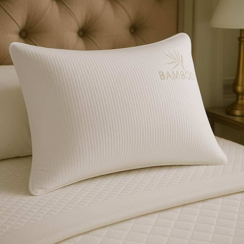 Travesseiro Alto Firme Antialergico 50x70cm Bambu Confort Premium