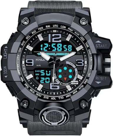 Relogio Masculino Shock Esportivo Grande Resistente À Água