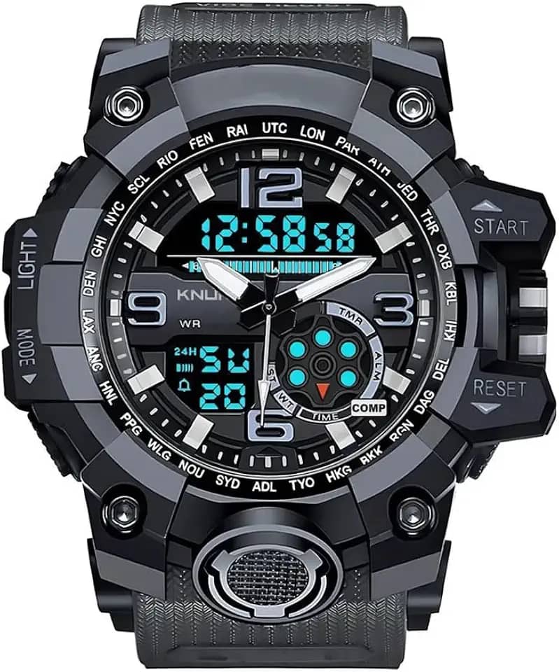 Relogio Masculino Shock Esportivo Grande Resistente À Água