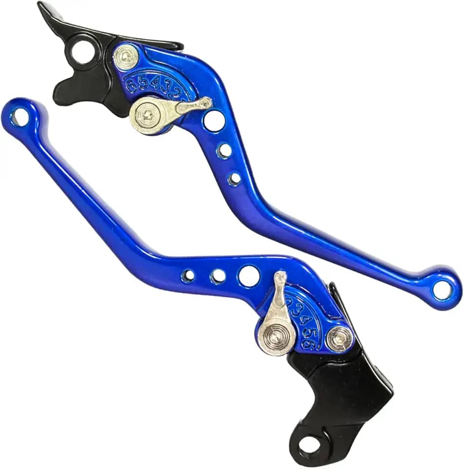 Manete de freio embreagem esportivo a disco NXR125 NXR150 NXR160 Bros XRE300 Falcon Tornado Sahara NX150 NX200 XR200 par (Azul)