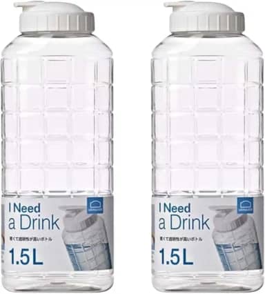 Kit 2 Garrafas Plásticas de Água para Geladeira Lock&lock 1,5l