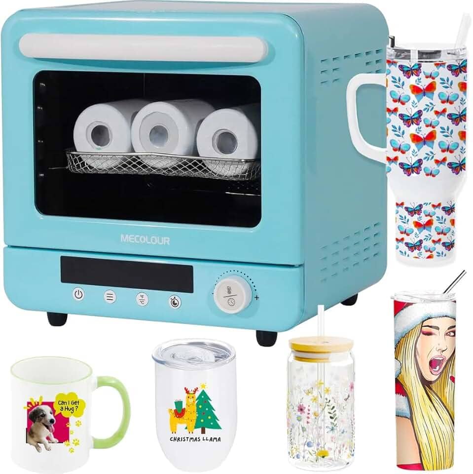 Prensa Forno 3d Para Sublimação Quatro Canecas Mecolour Cor Azul 20L De 11 Onças 20 Litros 127v